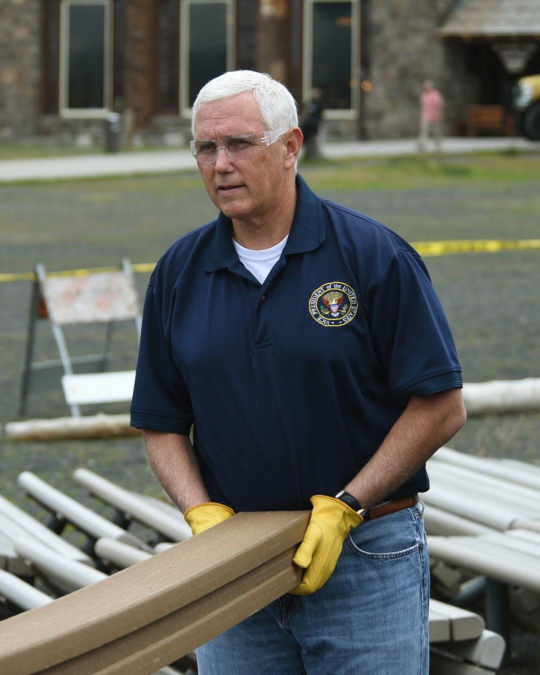 Pence in Yellowstone